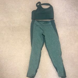Active wear size 10/12 dark and light green